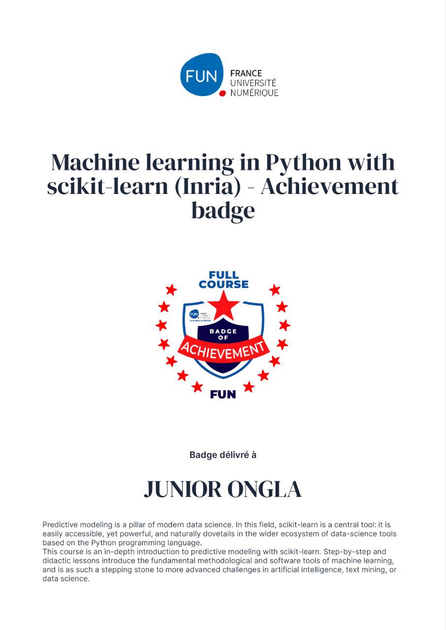 Certification